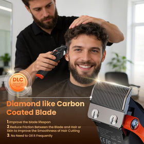 MAXGROOM Hair Clipper transparent window showcasing the internal motor