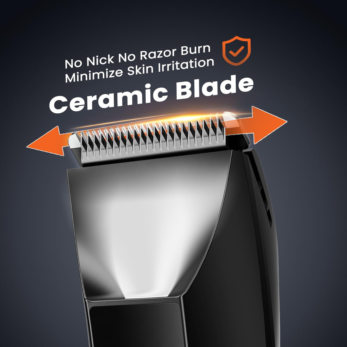 MAXGROOM interchangeable heads including shaver and trimmer