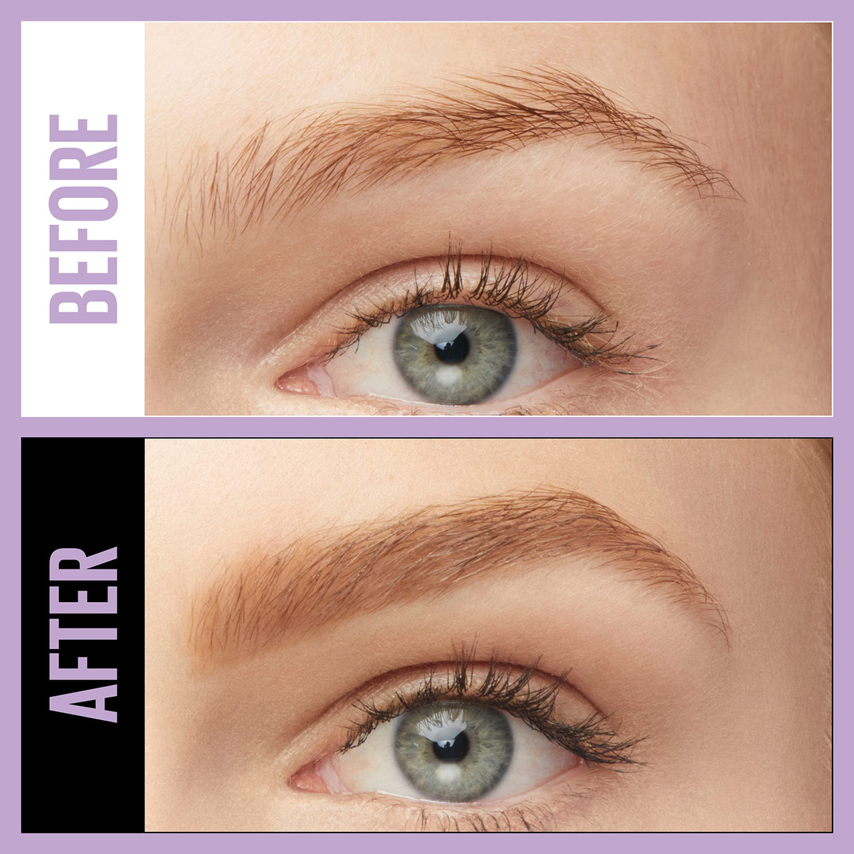 MAYBELLINE Brow Fast Sculpt Eyebrow Mascara Blonde applied on brows