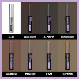 MAYBELLINE Brow Fast Sculpt Eyebrow Mascara Medium Brown shade comparison