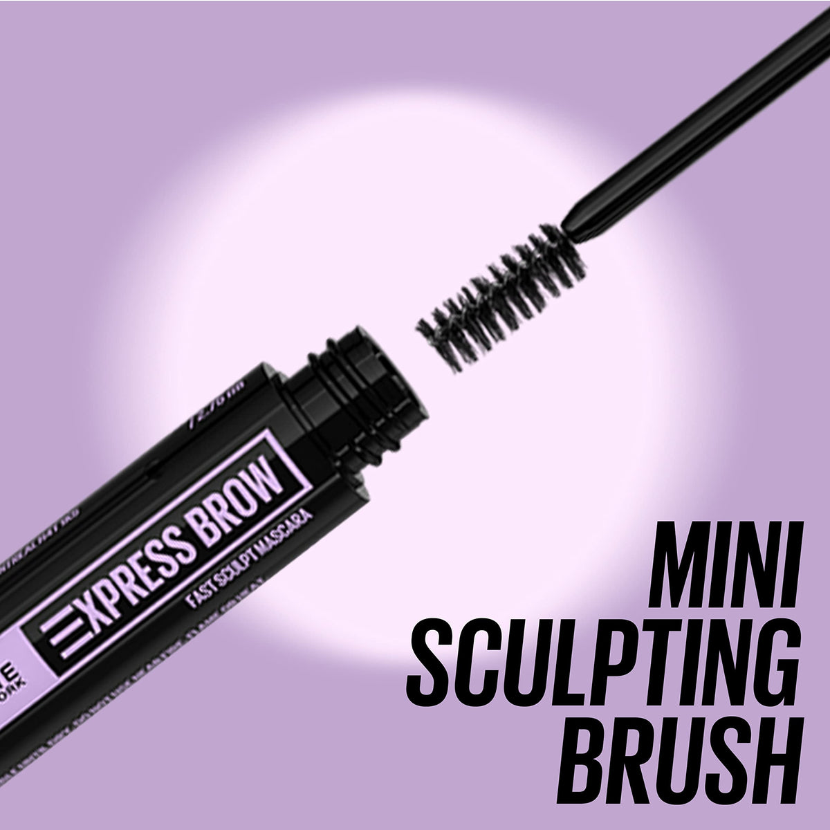 MAYBELLINE Brow Fast Sculpt Eyebrow Mascara Medium Brown texture close-up