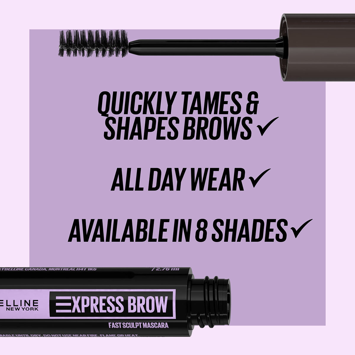 MAYBELLINE Brow Fast Sculpt Eyebrow Mascara Medium Brown with other MAYBELLINE products