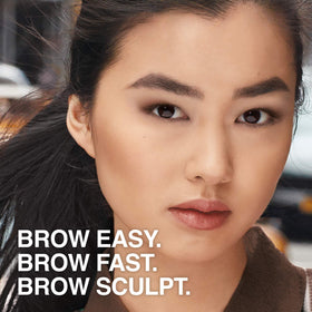 MAYBELLINE Brow Fast Sculpt Soft Brown in hand for scale