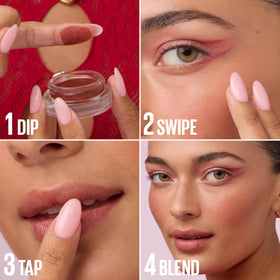 MAYBELLINE Cloudtopia Blush Mousse application on cheeks
