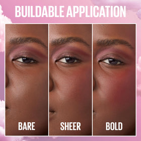 MAYBELLINE Cloudtopia Blush Mousse Divine Crimson on lips