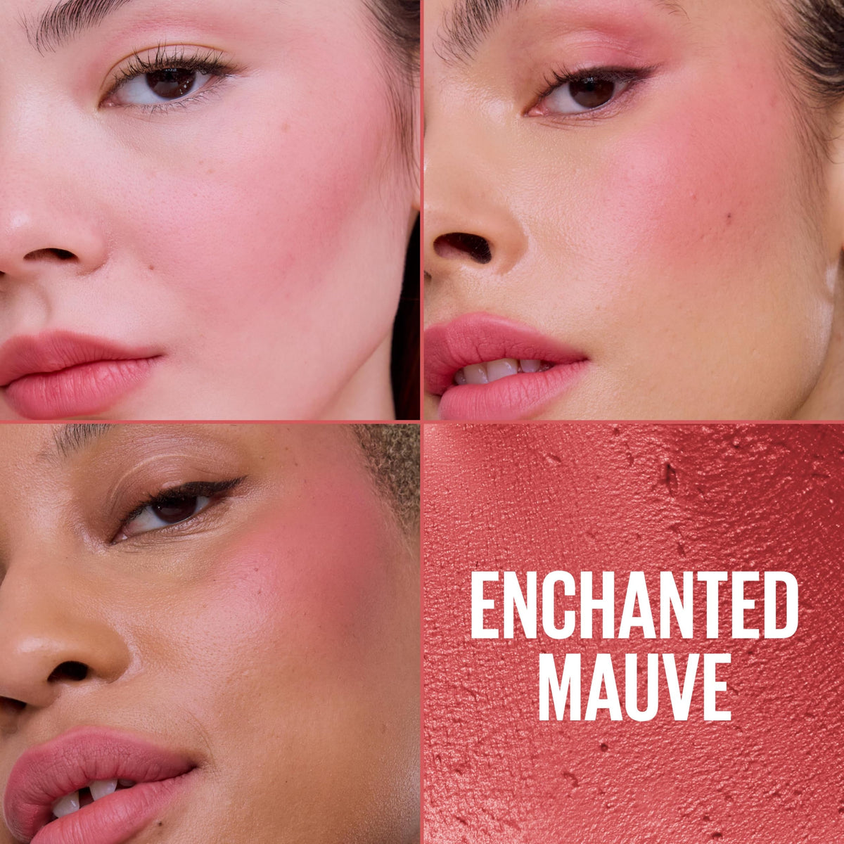 MAYBELLINE Cloudtopia Blush Mousse Enchanted Mauve texture close-up