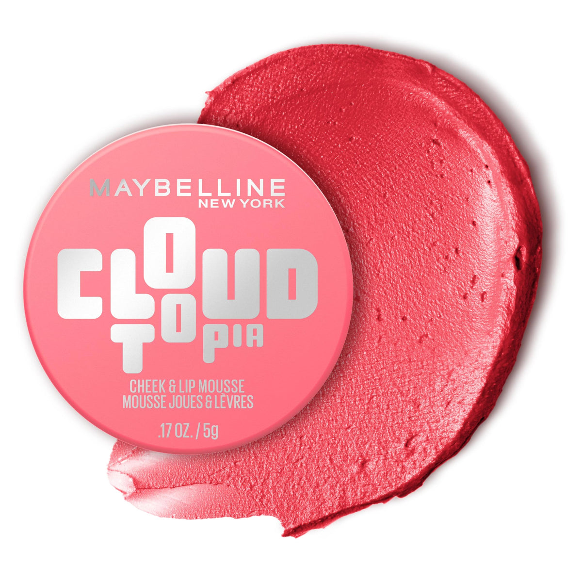 MAYBELLINE Cloudtopia Blush Mousse Moonlit Rose front view