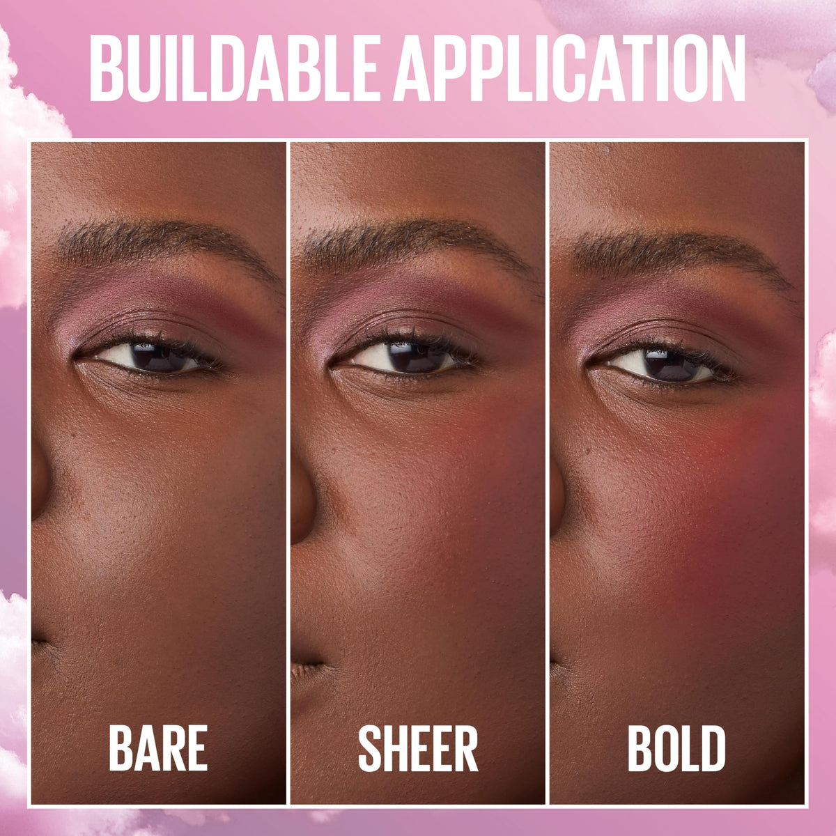 MAYBELLINE Cloudtopia Blush Mousse swatch on skin