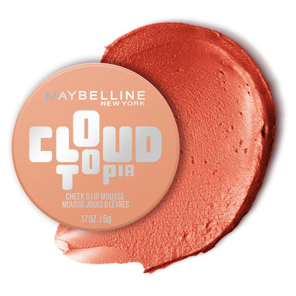 MAYBELLINE Cloudtopia Cheek and Lip Mousse front view, Solar Serenity