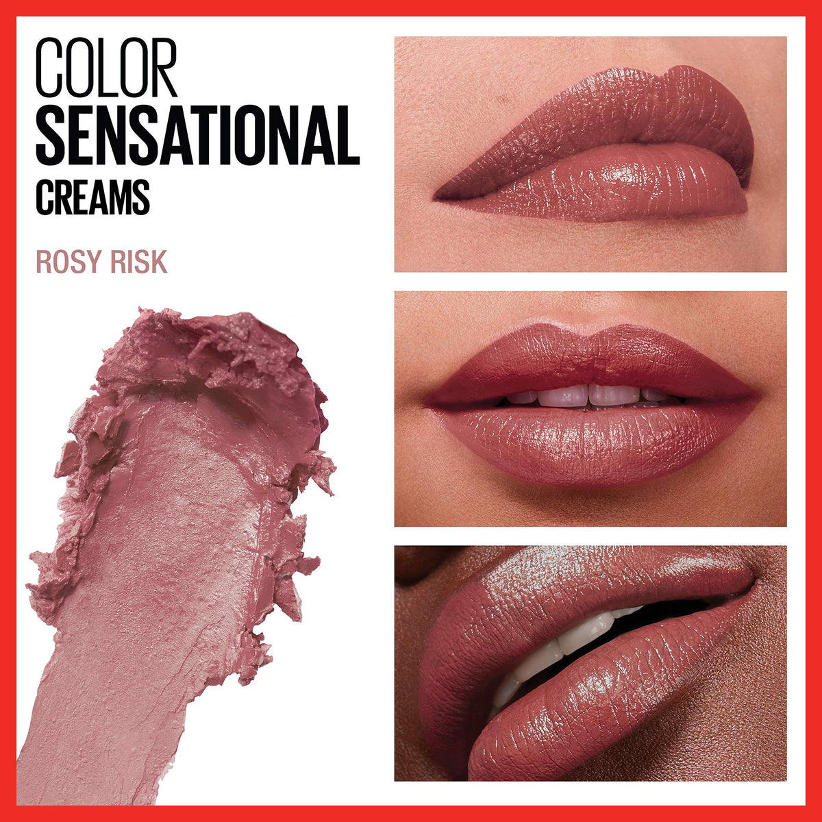 MAYBELLINE Color Sensational Lipstick creamy texture close-up