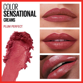 MAYBELLINE Color Sensational Lipstick Plum Perfect swatch on skin