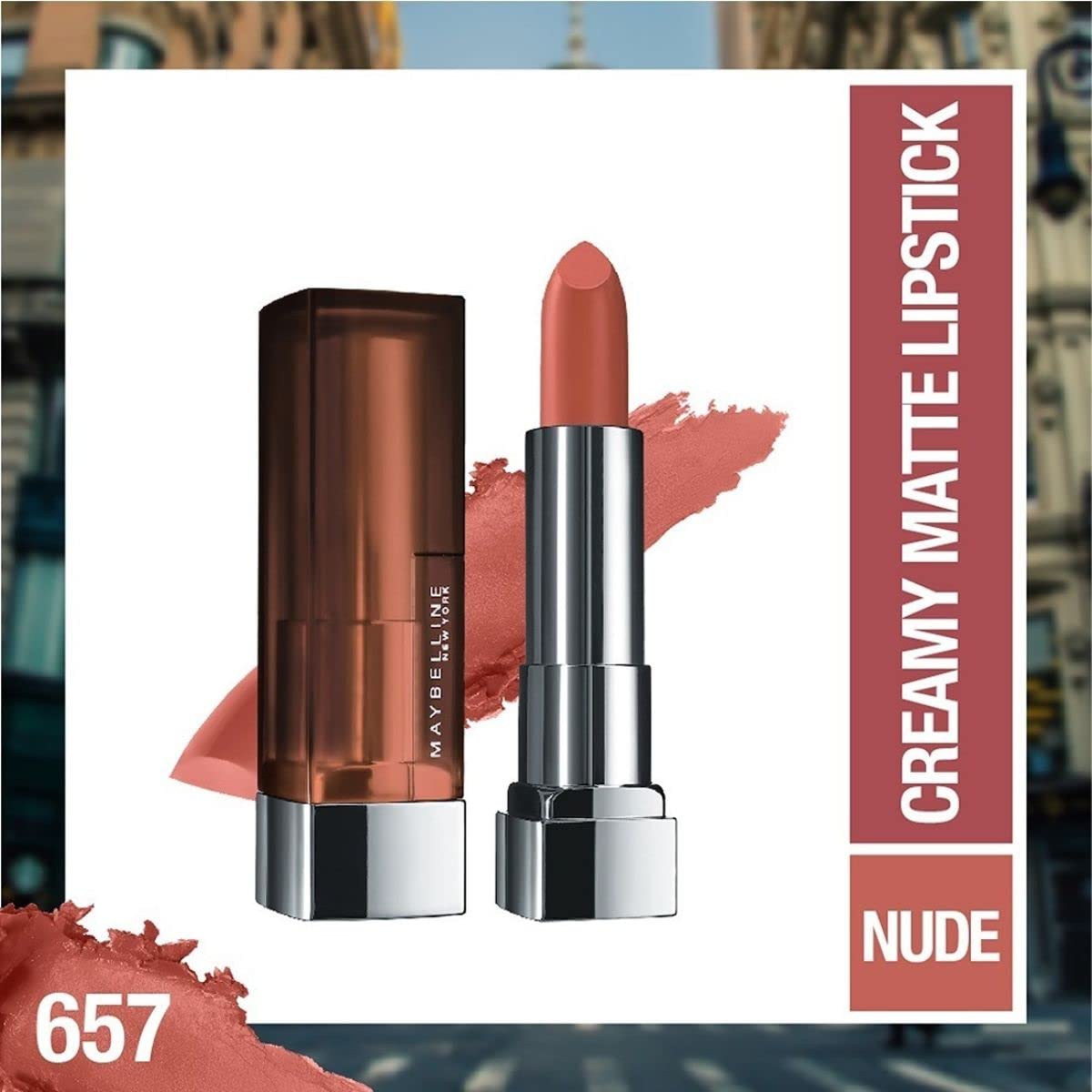 MAYBELLINE Color Sensational Lipstick side view showing packaging