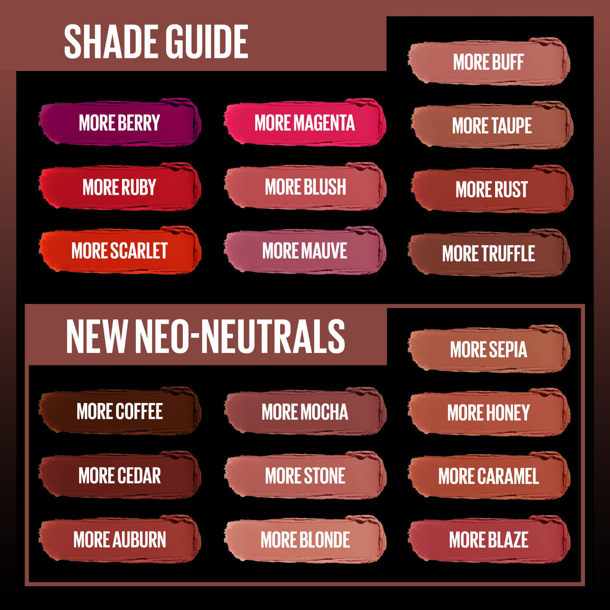 MAYBELLINE Color Sensational Ultimatte Lipstick More Stone on model