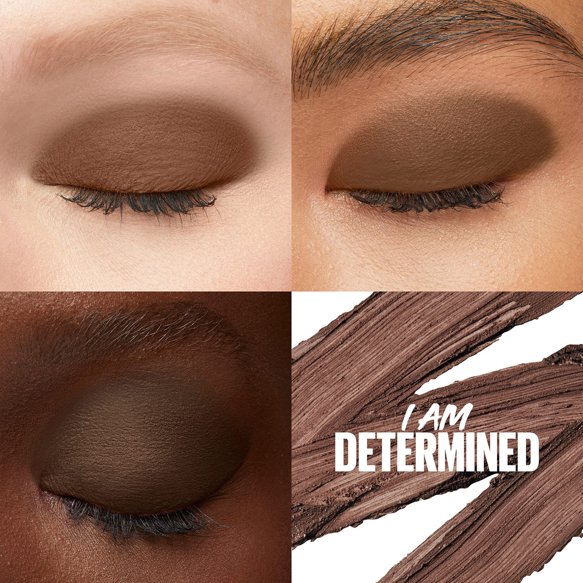 MAYBELLINE Color Tattoo Eye Shadow Stix Dark Brown Matte with built-in sharpener
