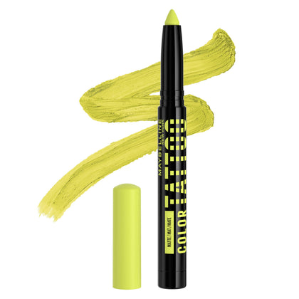 MAYBELLINE Color Tattoo Eye Shadow Stix Lime Green Matte front view