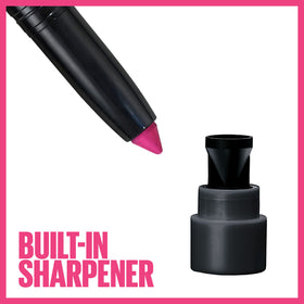 MAYBELLINE Color Tattoo Eye Shadow Stix Matte Black in use for eyeliner