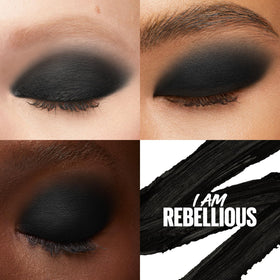 MAYBELLINE Color Tattoo Eye Shadow Stix Matte Black with built-in sharpener