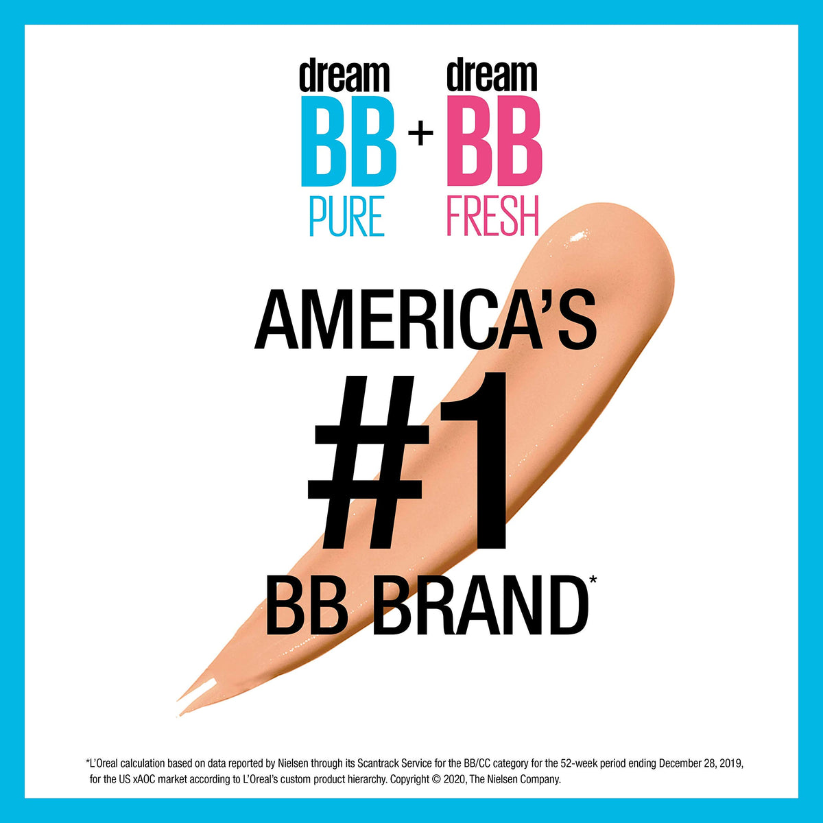 MAYBELLINE Dream Pure BB Cream application on skin