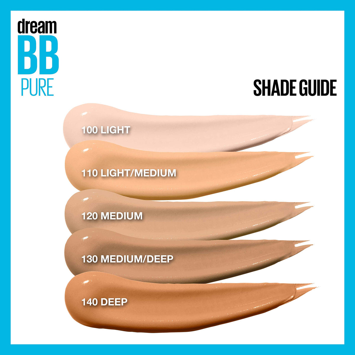 MAYBELLINE Dream Pure BB Cream on a makeup vanity