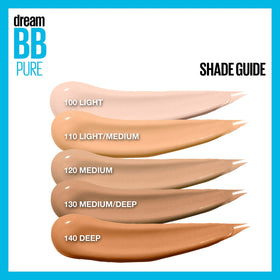 MAYBELLINE Dream Pure BB Cream shade options