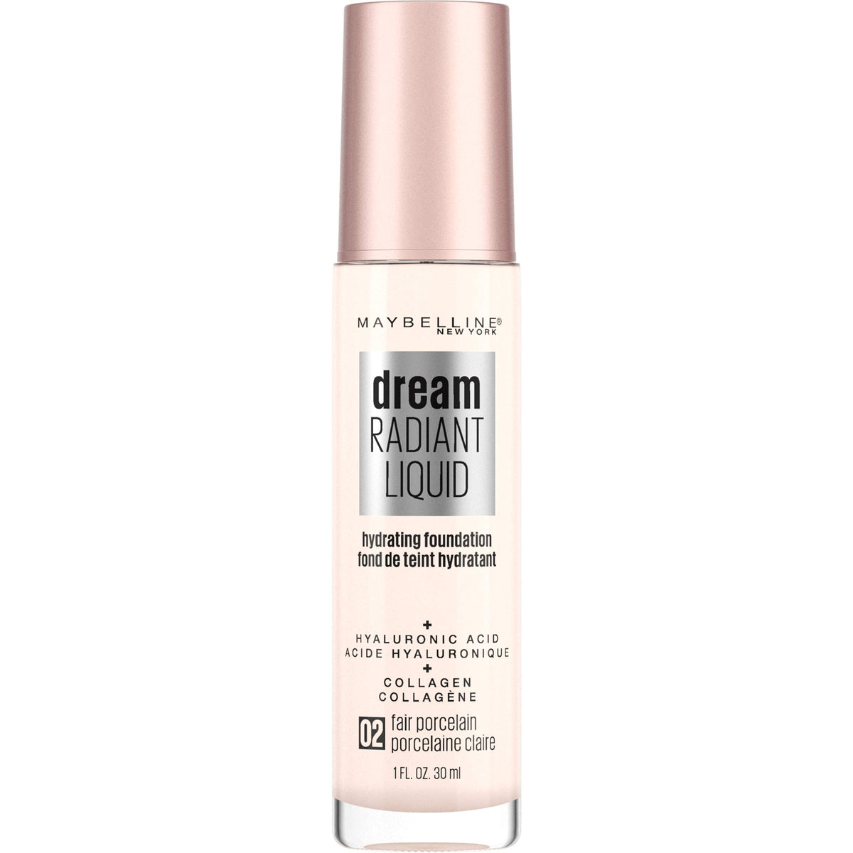 MAYBELLINE Dream Radiant Liquid Foundation Fair Porcelain 100g back view