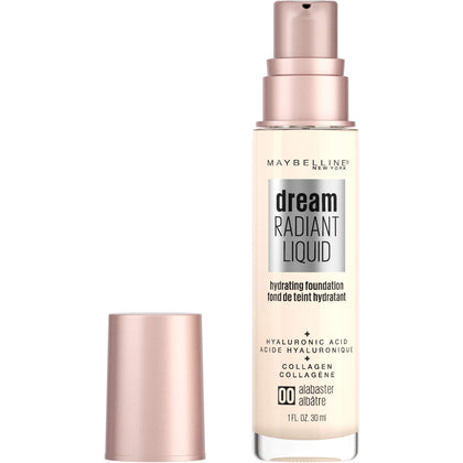 MAYBELLINE Dream Radiant Liquid Foundation front view in Alabaster