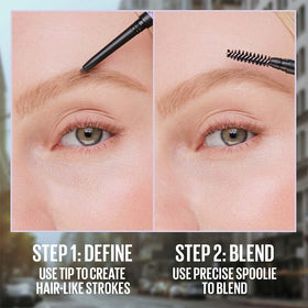 MAYBELLINE Express Brow Ultra Slim Pencil Ash Brown tip close-up