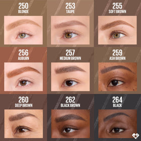 MAYBELLINE Express Brow Ultra Slim Pencil Auburn swatch on skin