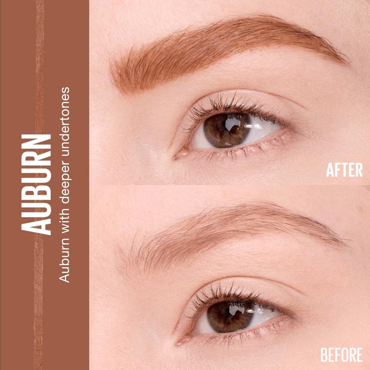 MAYBELLINE Express Brow Ultra Slim Pencil Auburn with spoolie brush