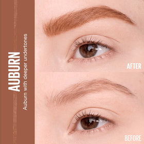 MAYBELLINE Express Brow Ultra Slim Pencil Auburn with spoolie brush