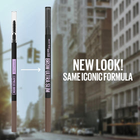 MAYBELLINE Express Brow Ultra Slim Pencil Black Brown showing different shades