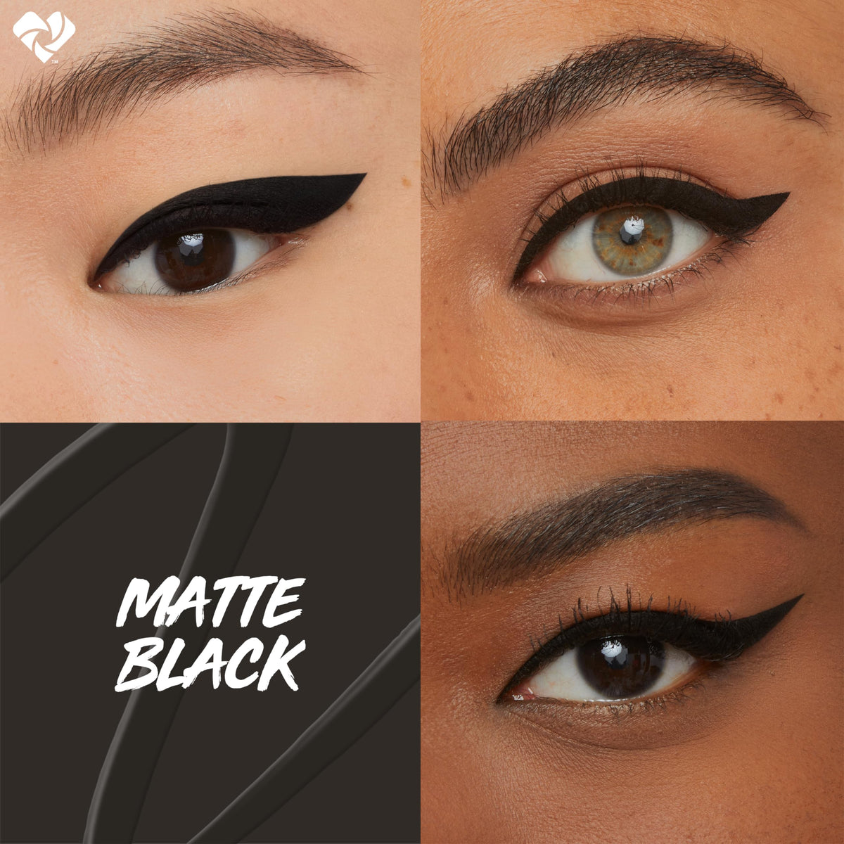 MAYBELLINE Eyestudio eyeliner packaging with Matte Black label