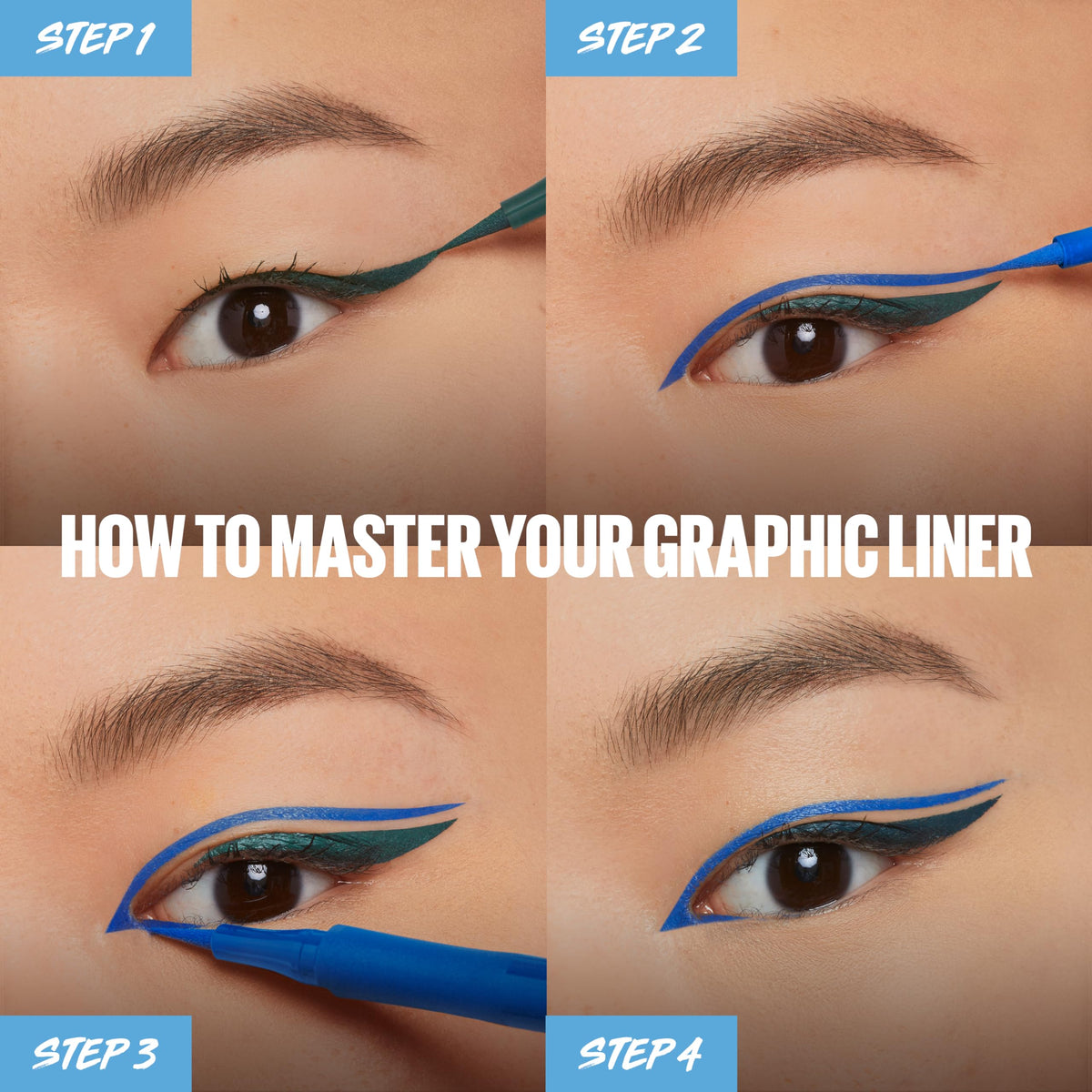 MAYBELLINE Eyestudio Master Precise Liquid Eyeliner black on makeup table