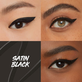 MAYBELLINE Eyestudio Master Precise Liquid Eyeliner black swatch on skin