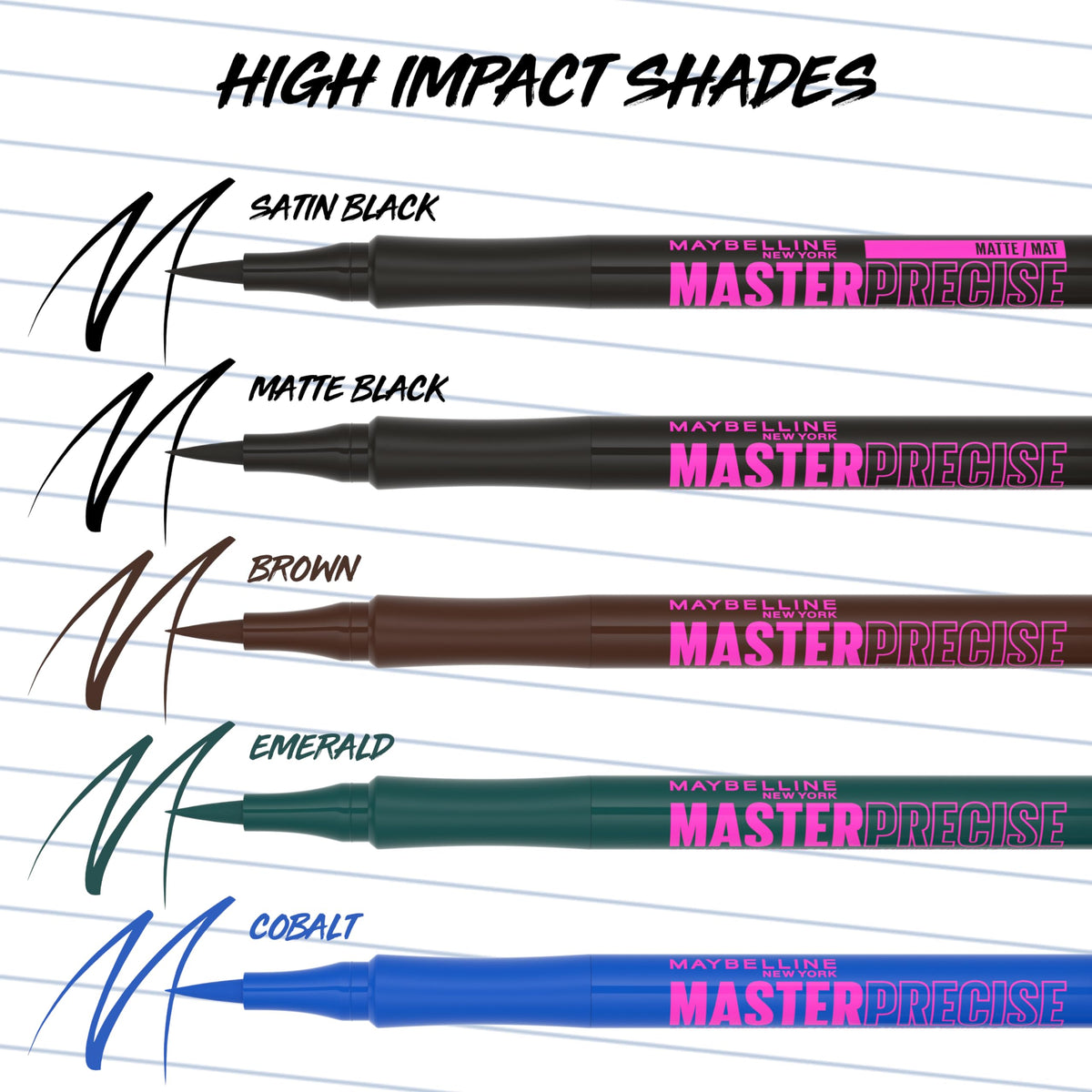 MAYBELLINE Eyestudio Master Precise Liquid Eyeliner black with applicator