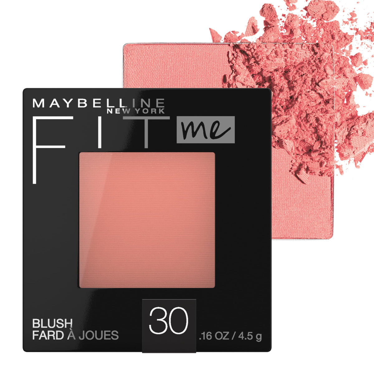 MAYBELLINE Fit Me Blush Rose 0.16 Ounce front view