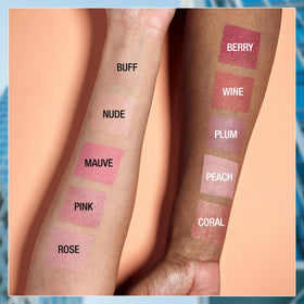 MAYBELLINE Fit Me Blush Rose with other makeup products