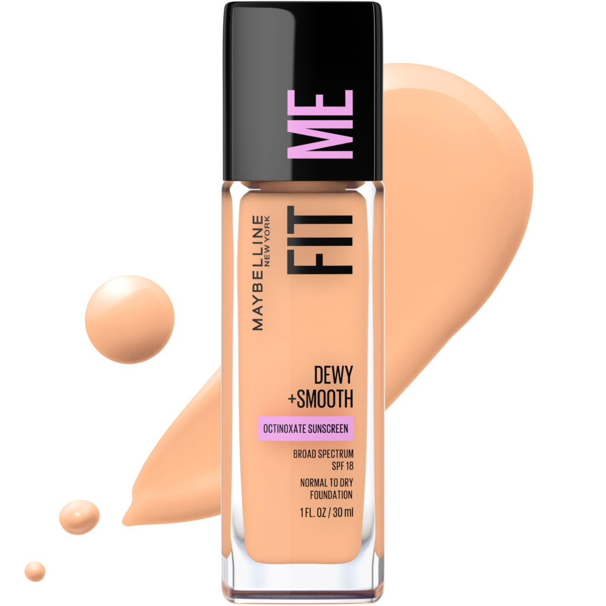 MAYBELLINE Fit Me Dewy Foundation Buff Beige front view
