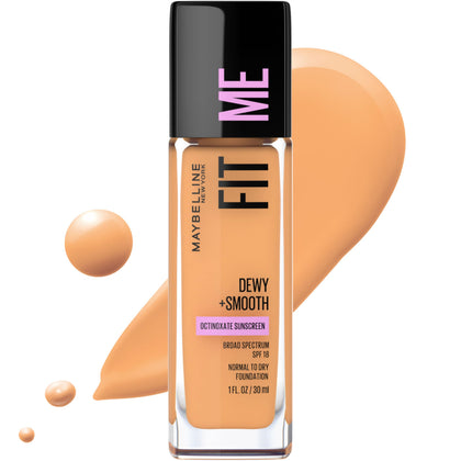 MAYBELLINE Fit Me Dewy Foundation Golden Beige front view