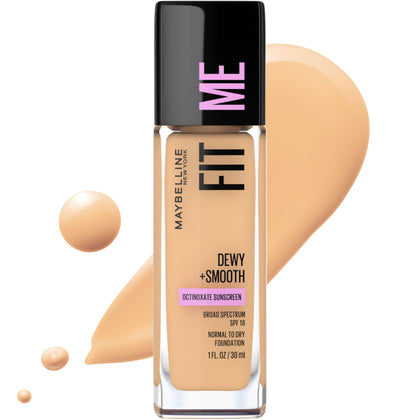 MAYBELLINE Fit Me Dewy Foundation in Natural Beige front view