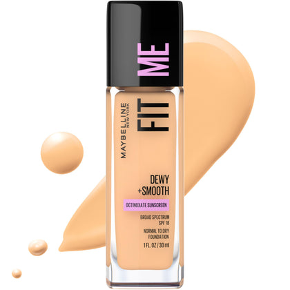 MAYBELLINE Fit Me Dewy Foundation Sandy Beige front view