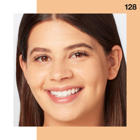 Maybelline Fit Me Dewy Foundation Warm Nude with makeup brushes