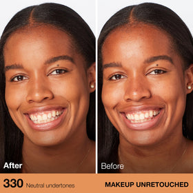 MAYBELLINE Fit Me Dewy + Smooth Foundation 330 Toffee with applicator
