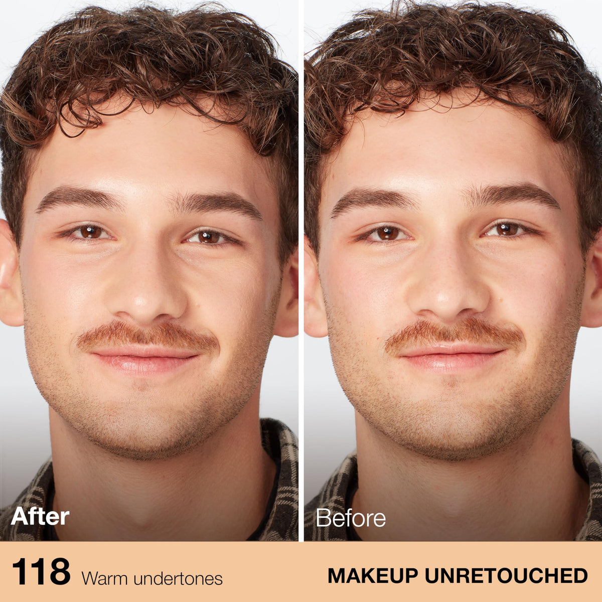MAYBELLINE Fit Me Dewy + Smooth Foundation Light Beige texture on skin
