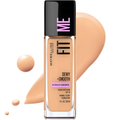 MAYBELLINE Fit Me Dewy + Smooth Foundation Medium Buff front view