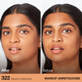 MAYBELLINE Fit Me Dewy + Smooth Foundation texture on skin