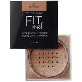 MAYBELLINE Fit Me Loose Setting Powder Deep alongside other makeup products