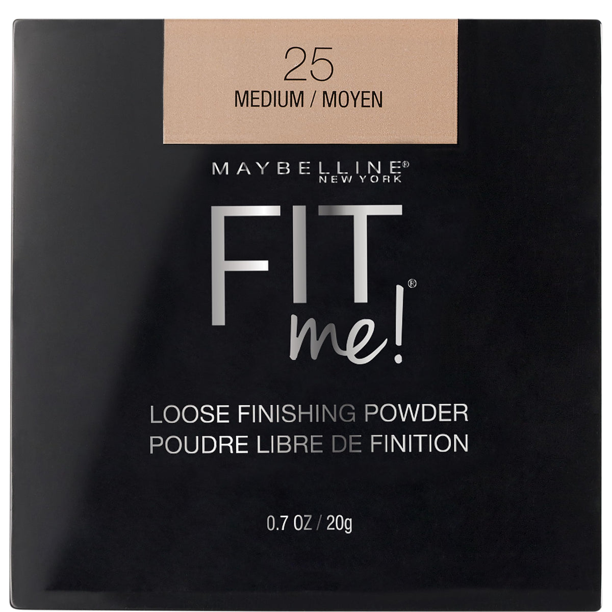 MAYBELLINE Fit Me Loose Setting Powder front view, Medium shade