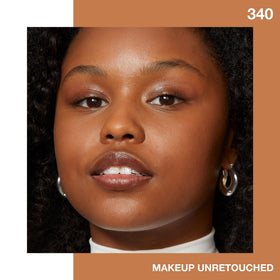 MAYBELLINE Fit Me Matte Foundation on vanity with other makeup products