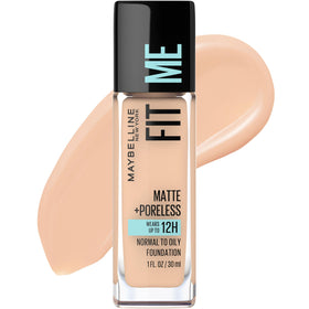 MAYBELLINE Fit Me Matte + Poreless Foundation Creamy Beige front view